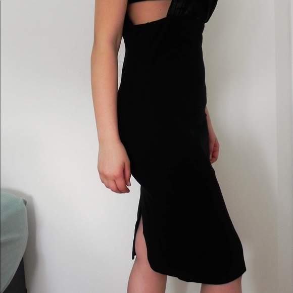 Dynamite robe noire en 2 pièces: bandeau noir+robe - Picture 4 of 6